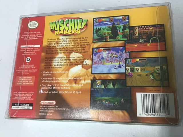 Rare Mischief Makers N64 Authentic Nintendo 64 Complete Video Game