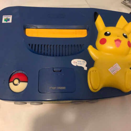 Nintendo 64 Pikachu Pokemon Console System N64 100% Authentic USA System NUS 101