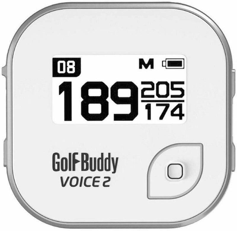 GolfBuddy Voice 2 Golf Gps/Range Finder, Detachable, Water Resistant, Silver