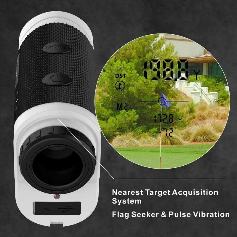 Golf Rangefinder, Laser Range Finder With Pinsensor And Physical Slope Switch