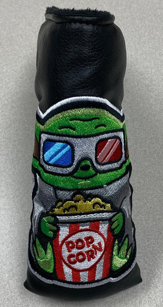 Handmade “Premier” Baby Yoda This Is The Way Putter Headcover - Black Blade