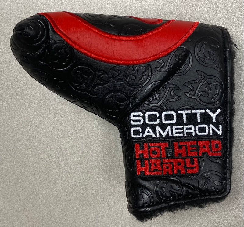 Scotty Cameron Black/Red Hot Head Harry Mid-Mallet Cover