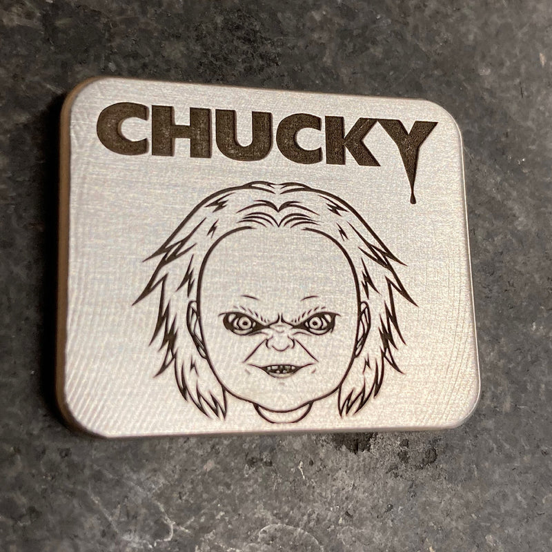 Patrick Gibbons Handmade Child's Play Evil Chucky Doll Golf Ball Marker 1 of 25