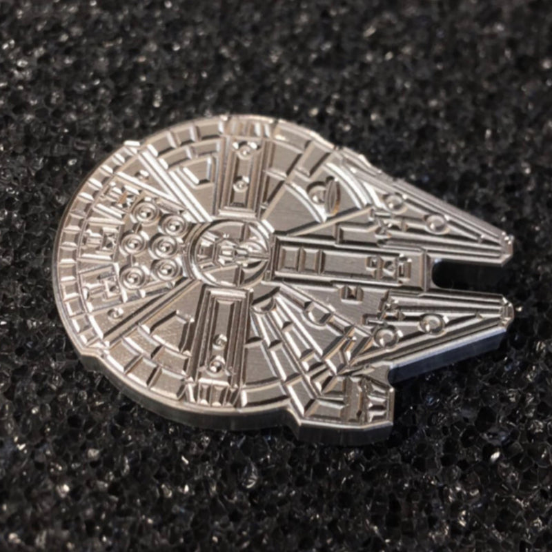 Handmade Star Wars Silver Millenium Falcon 1 of 20