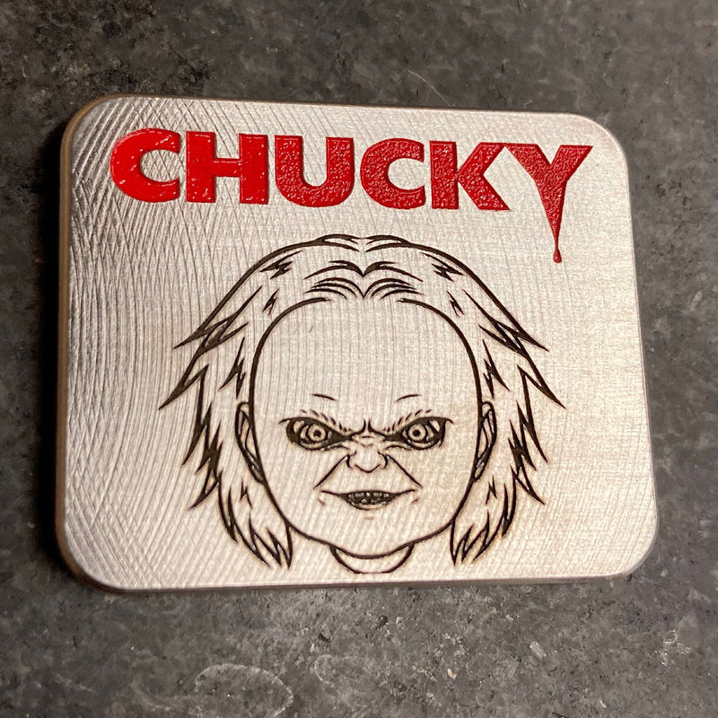 Handmade Chucky Special Blood Red Ball Marker 1 of 1