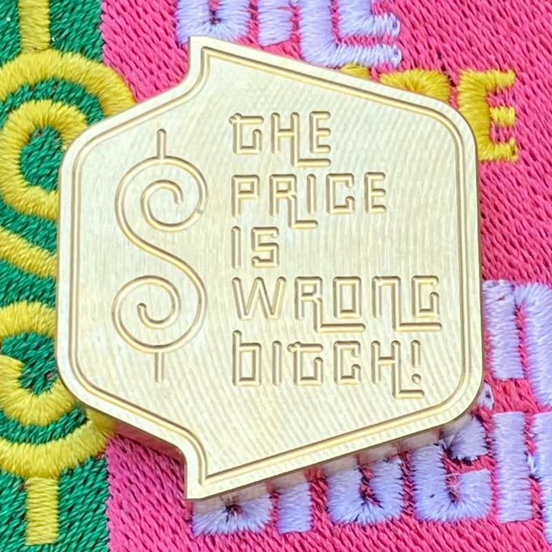 Handmade Happy Gilmore Brass The Price is Wrong Ball Marker 1 of 20