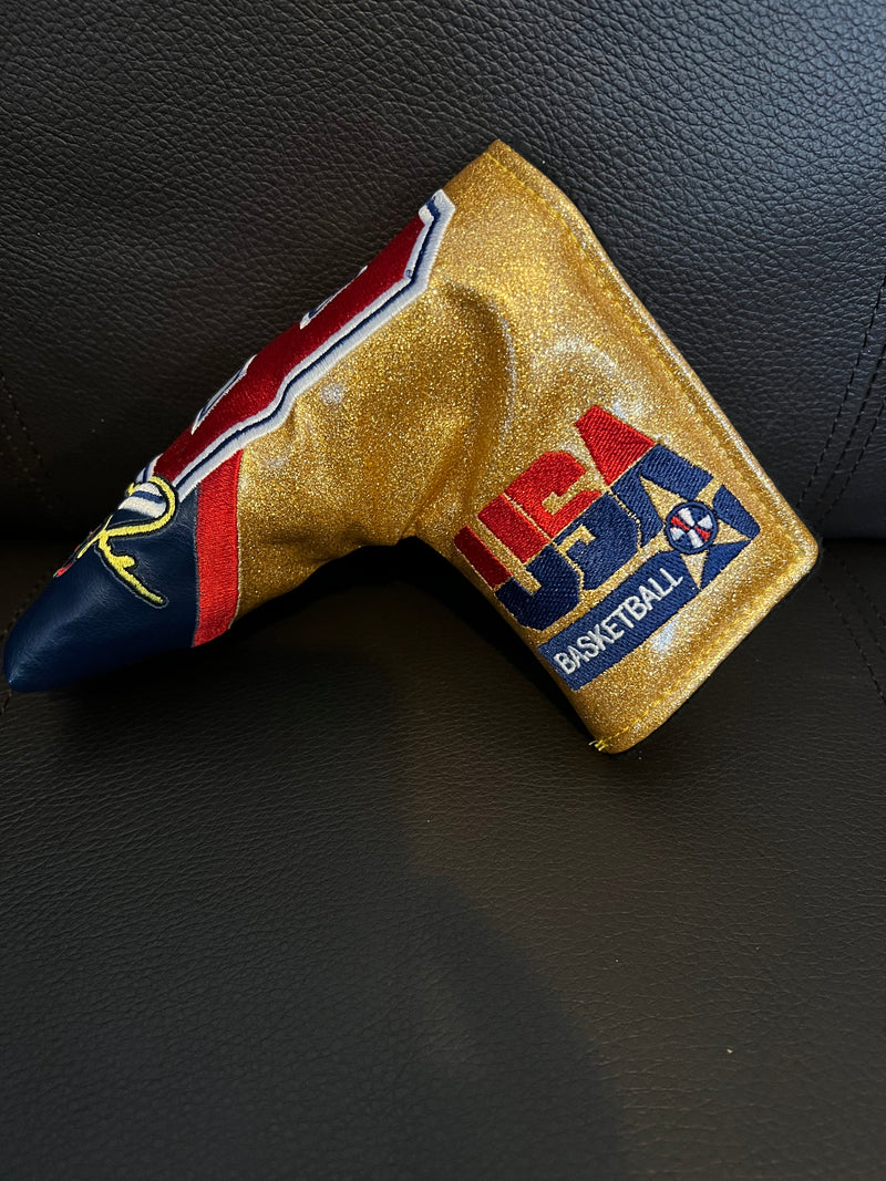 Patrick Gibbons Handmade Gold Jordan Olympic Prototype 1 of 1 Putter Cover