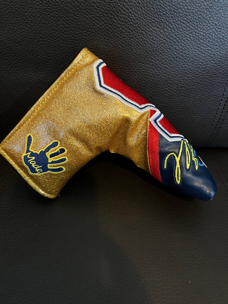 Patrick Gibbons Handmade Gold Jordan Olympic Prototype 1 of 1 Putter Cover