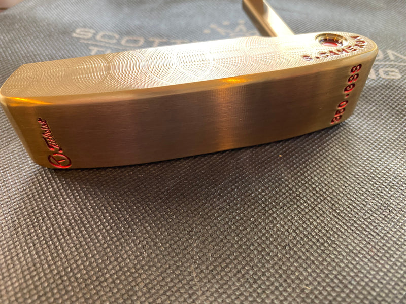 Scotty Cameron 009 Masterful GSS in Chromatic Bronze with Big Tour Dot and Acushnet Stamp.