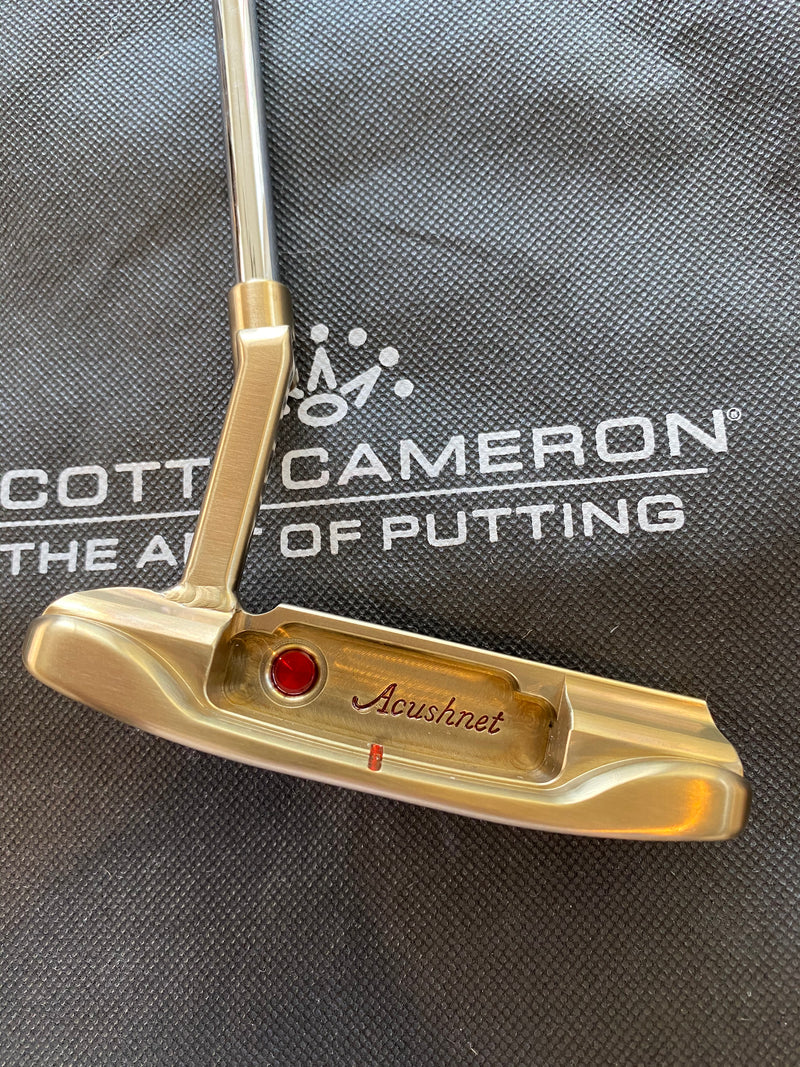 Scotty Cameron 009 Masterful GSS in Chromatic Bronze with Big Tour Dot and Acushnet Stamp.