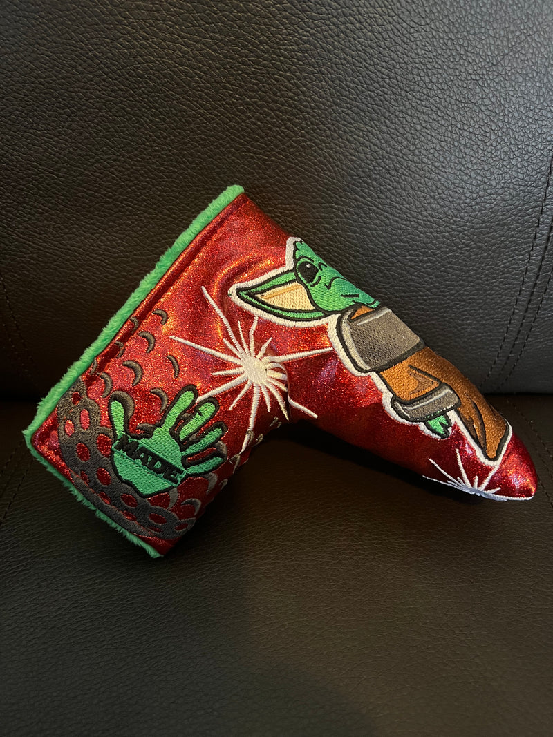 Patrick Gibbons Handmade Yoda 2.0 Red Prototype 1 of 1 Putter Cover