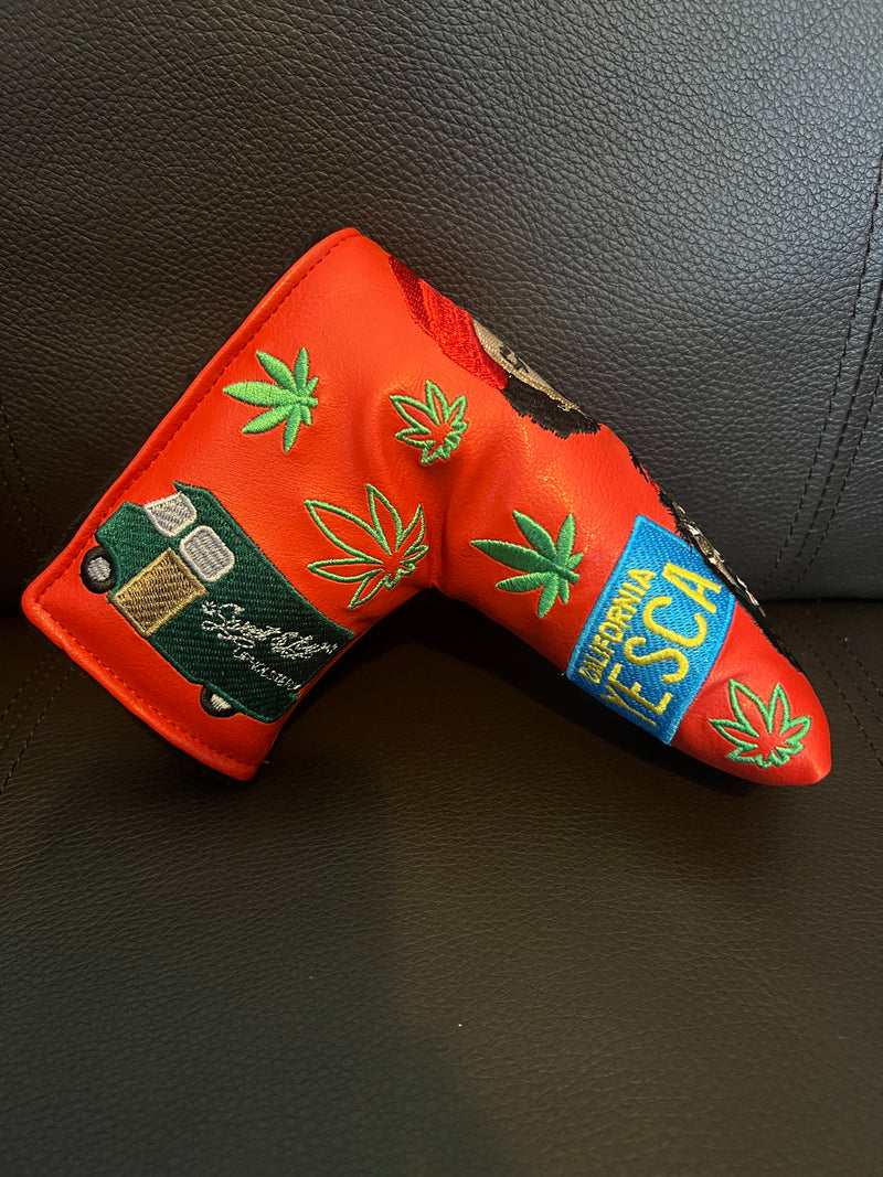 Patrick Gibbons Handmade Red Cheech and Chong Prototype Putter Cover
