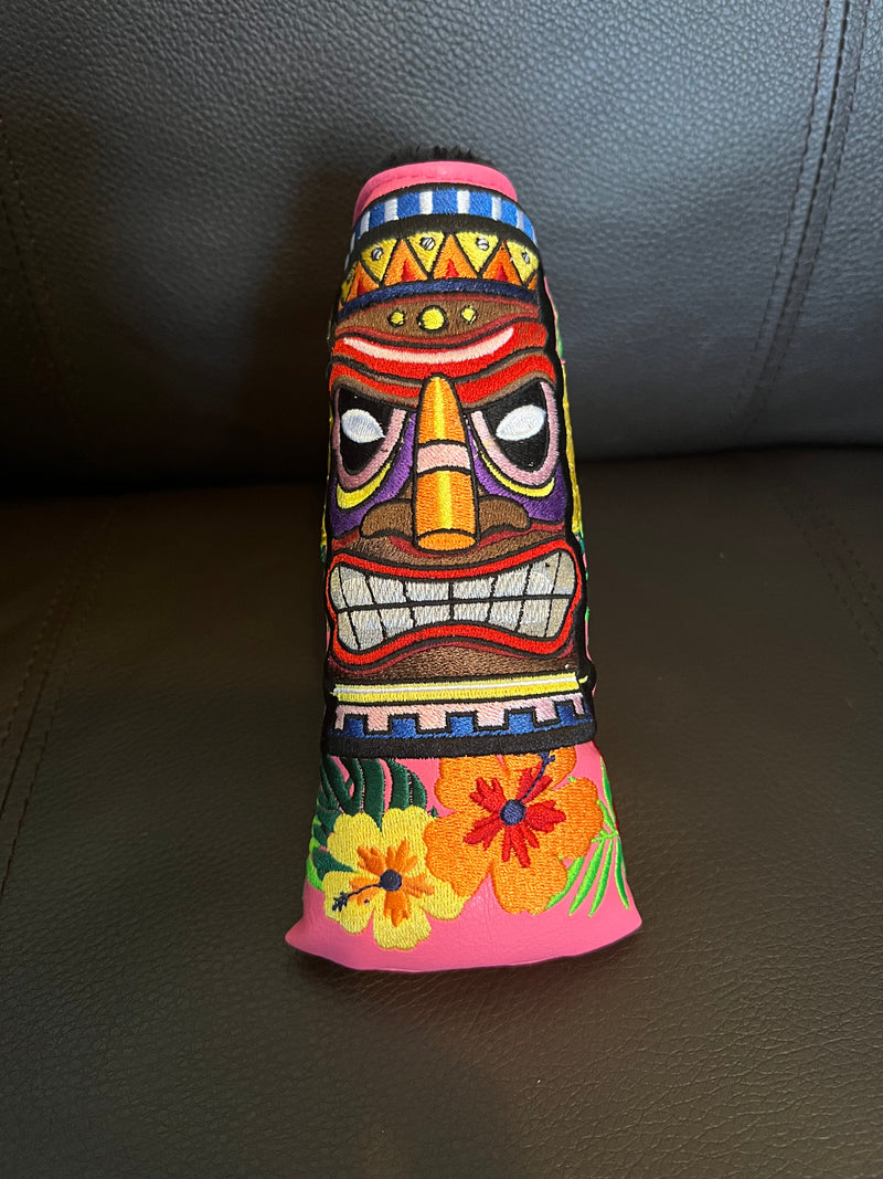 Patrick Gibbons Handmade Pink Tiki Prototype 1 of 1 Putter Cover