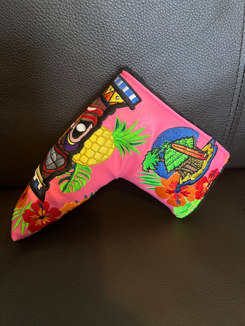 Patrick Gibbons Handmade Pink Tiki Prototype 1 of 1 Putter Cover