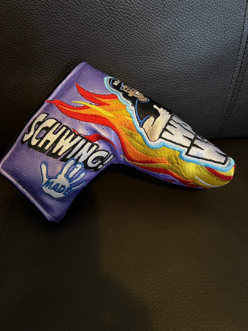 Patrick Gibbons Handmade Waynes World Purple Prototype 1 of 1 Putter Cover