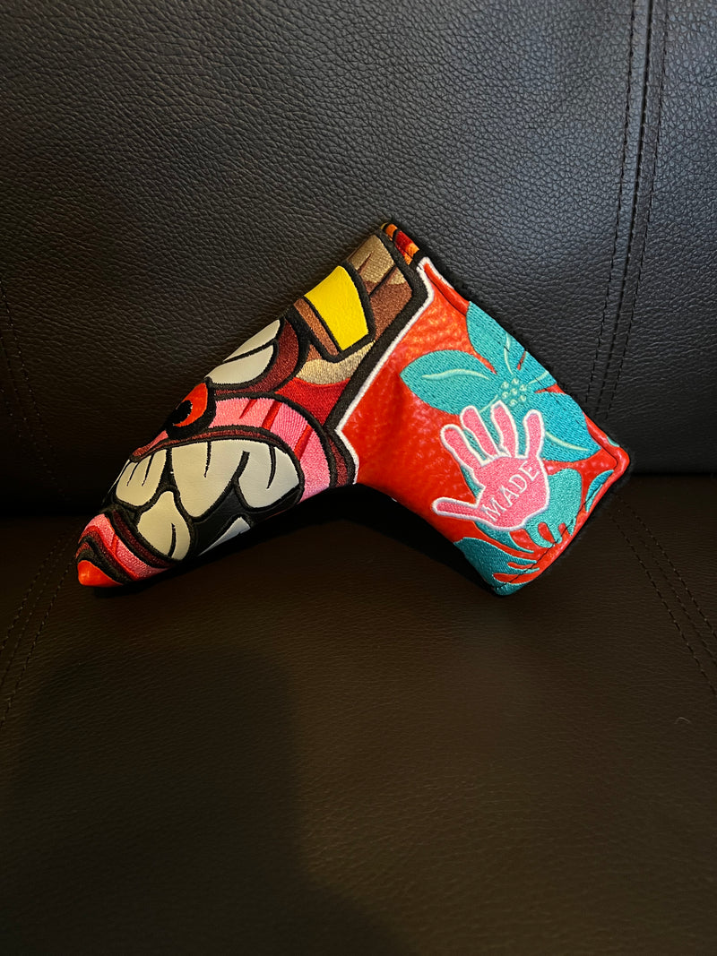 Patrick Gibbons Handmade Tiki 3.0 Red Prototype 1 of 1 Putter Cover