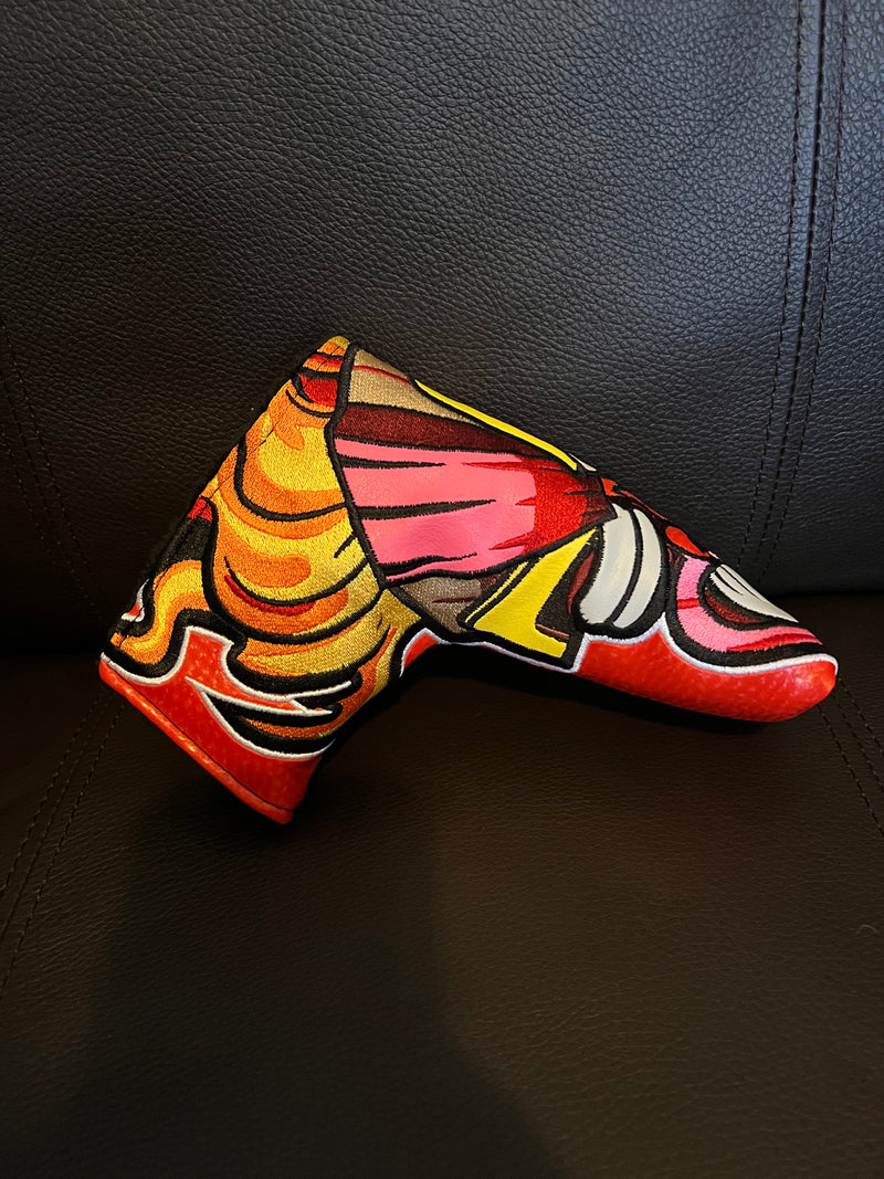 Patrick Gibbons Handmade Tiki 3.0 Red Prototype 1 of 1 Putter Cover