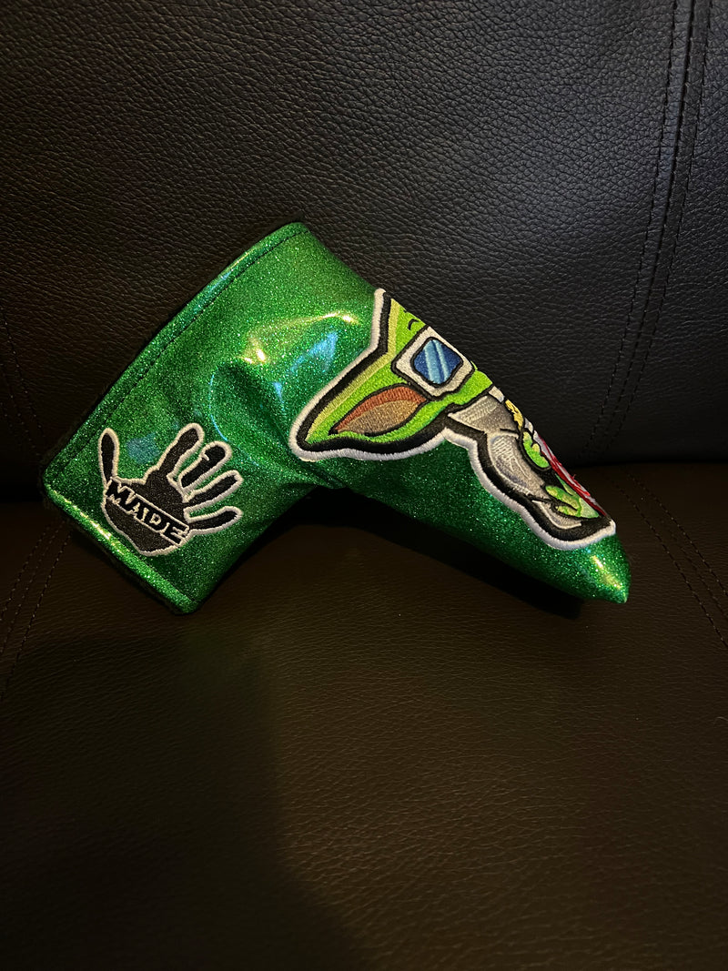 Patrick Gibbons Handmade Green Yoda Premier Prototype 1 of 1 Putter Cover