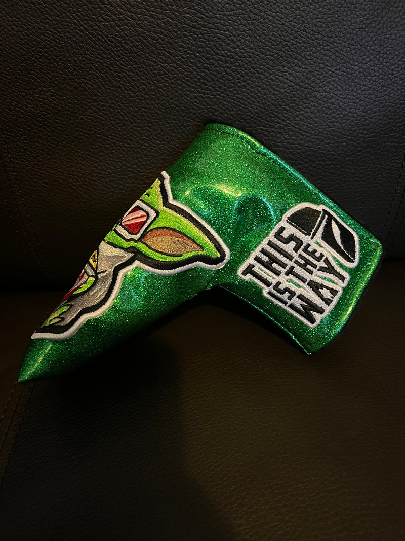 Patrick Gibbons Handmade Green Yoda Premier Prototype 1 of 1 Putter Cover