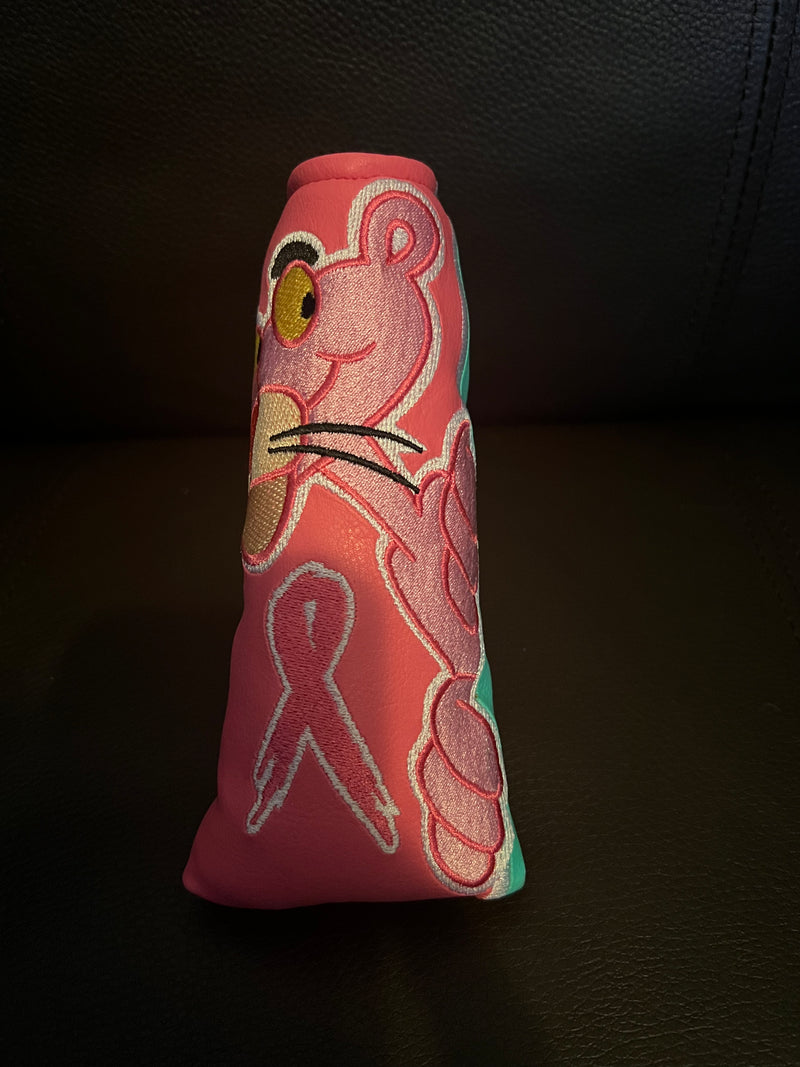 Patrick Gibbons Handmade Pink Panther Think Pink Putter Cover