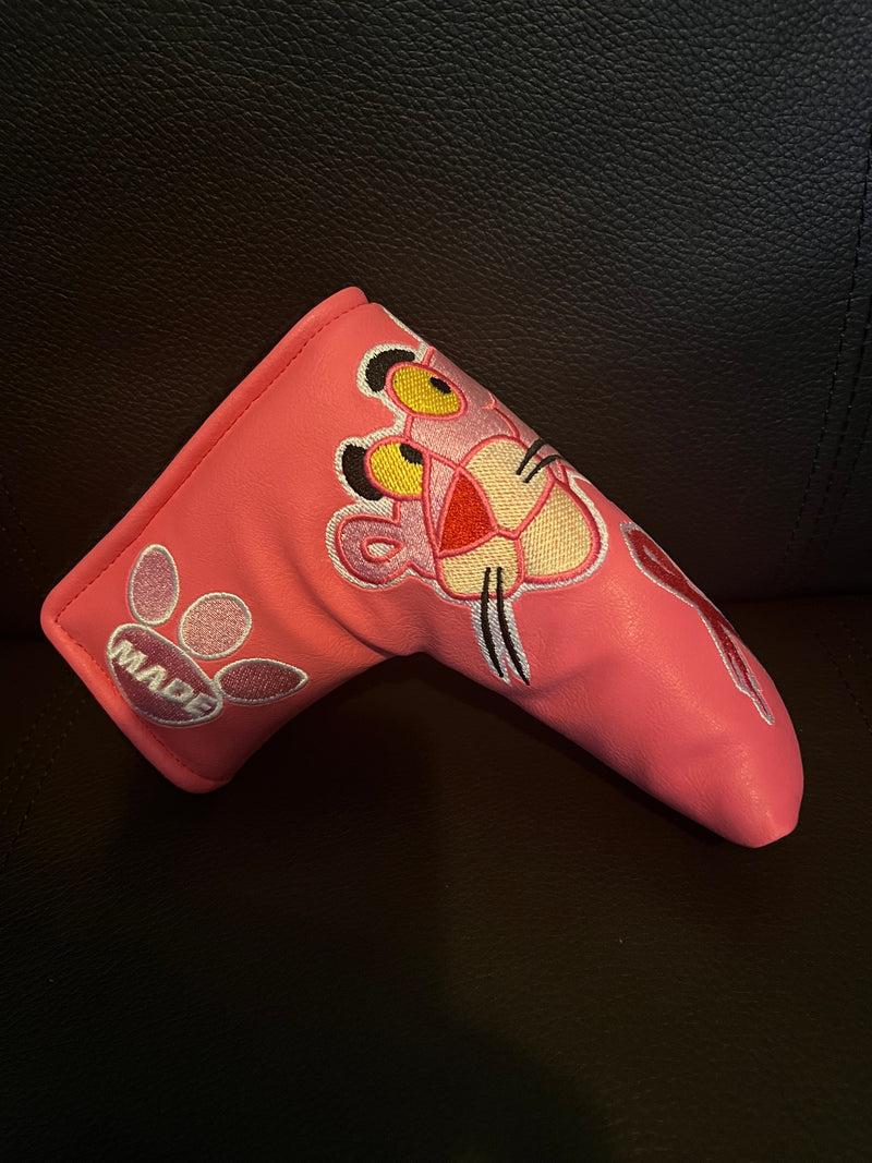 Patrick Gibbons Handmade Pink Panther Breast Cancer Awareness Black Putter Cover