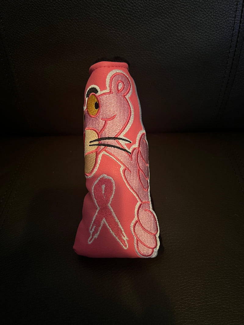 Patrick Gibbons Handmade Pink Panther Breast Cancer Awareness Black Putter Cover