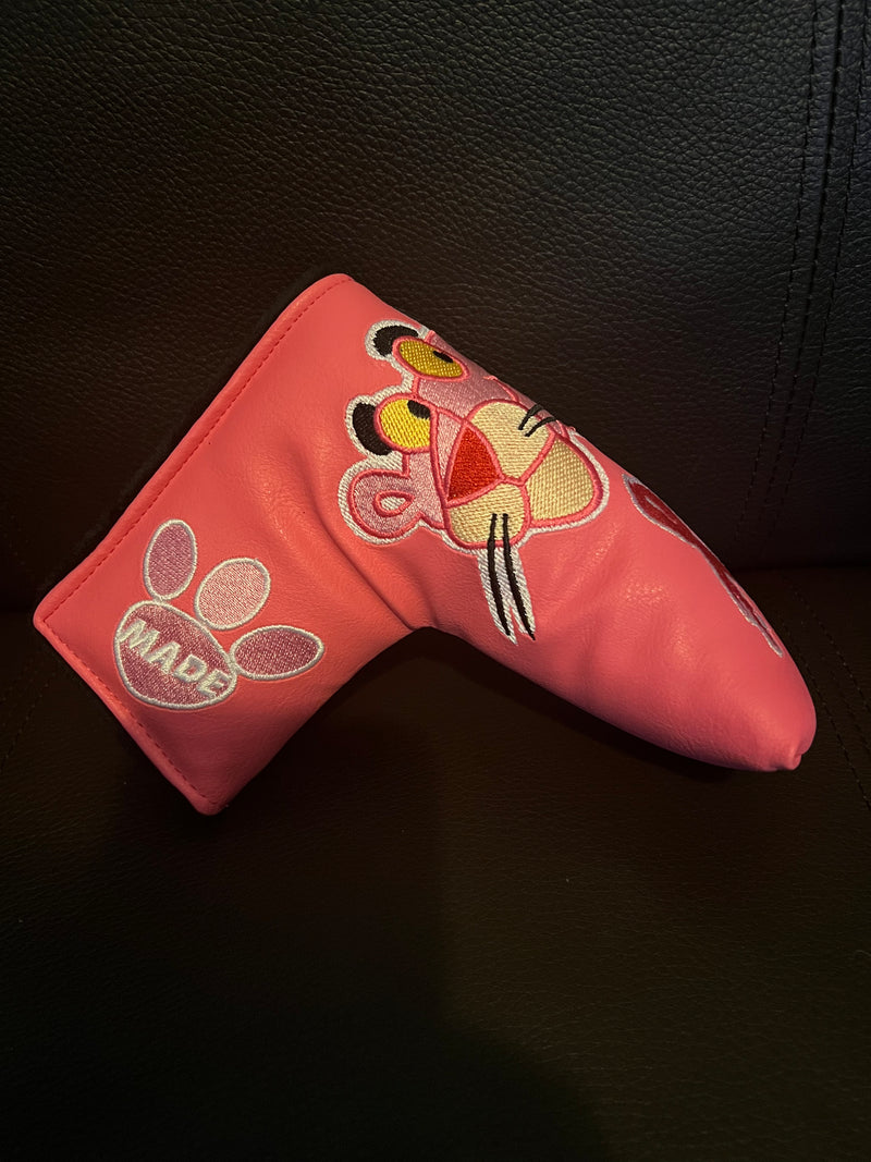 Patrick Gibbons Handmade Pink Panther Think Pink White Putter Cover