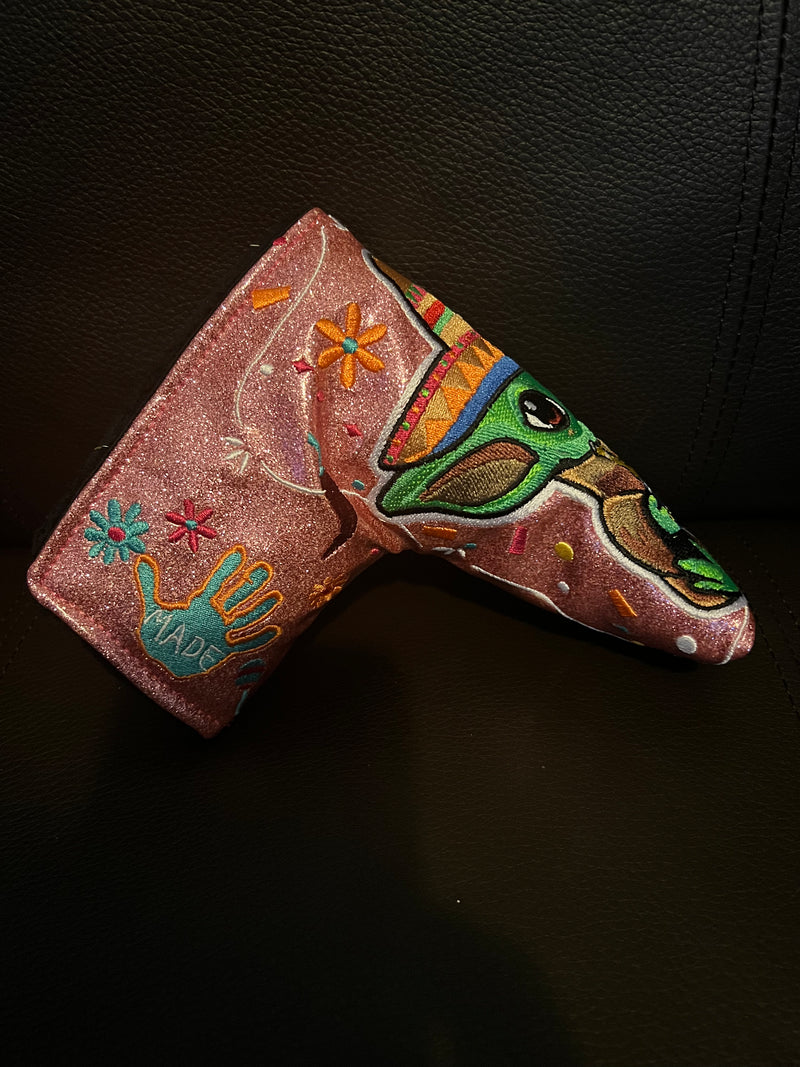 Patrick Gibbons Handmade Pink Yoda Cinco Prototype 1 of 1 Putter Cover