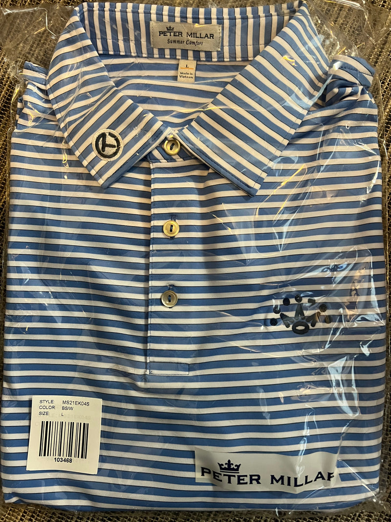 Scotty Cameron 7 Point Crown Blue Striped Polo Size Large