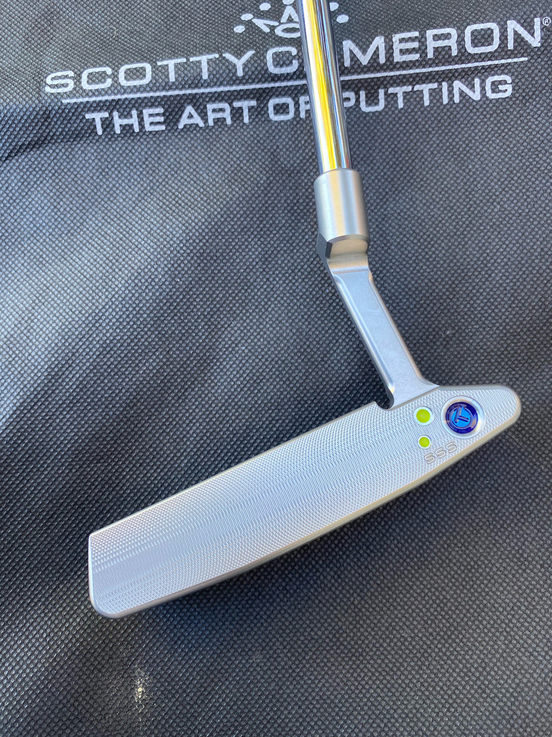 Scotty Cameron Timeless Tourtype SSS with Blue and Yellow Paintfill