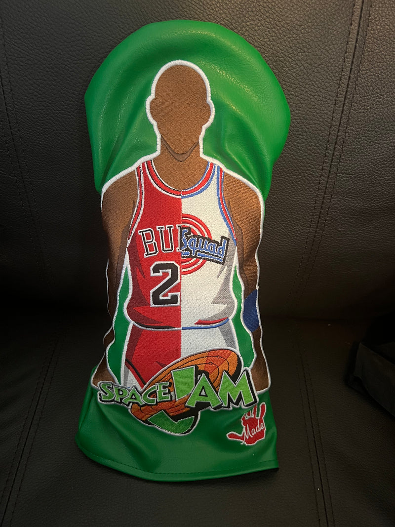 Handmade Space Jam Lebron James Michael Jordan Green Driver Cover