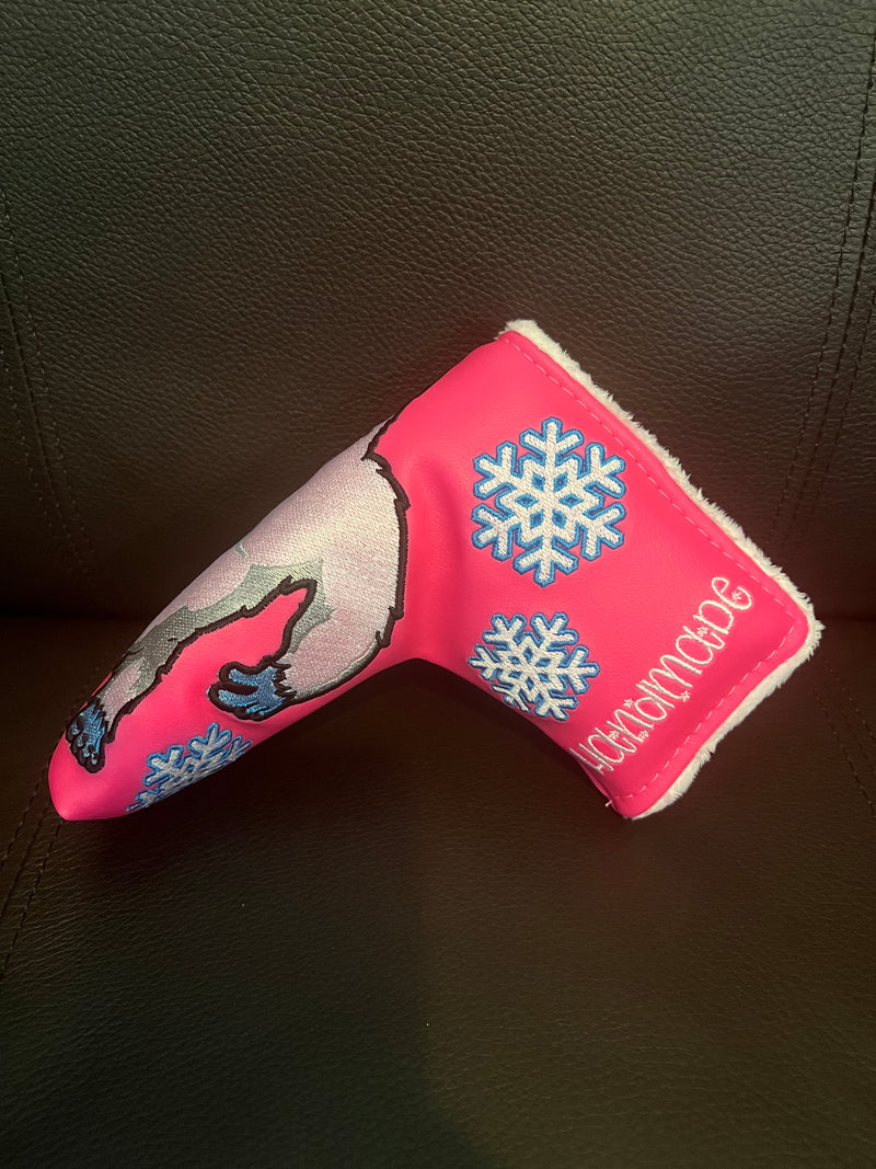 Patrick Gibbons Handmade Pink Bumble Abominable Snowman Putter Cover