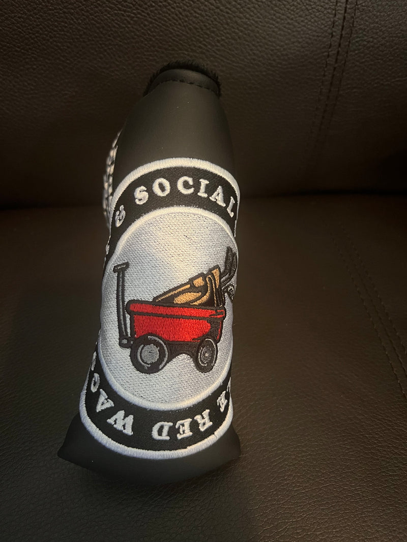 Patrick Gibbons Handmade Little Red Wagon Golf & Social Club Putter Cover