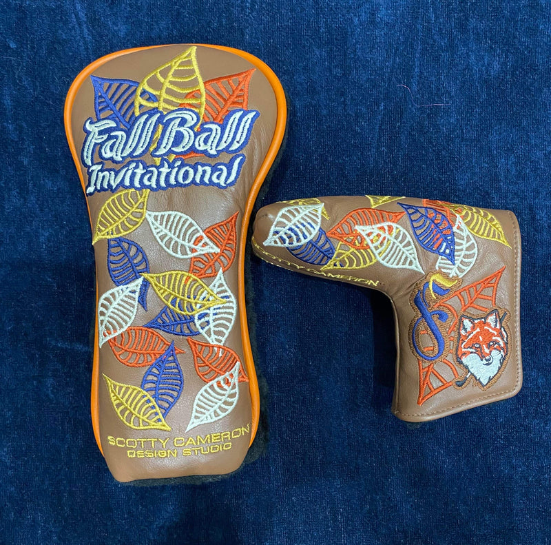 Scotty Cameron 2015 Fall Ball Invitation Driver and Putter Cover Set