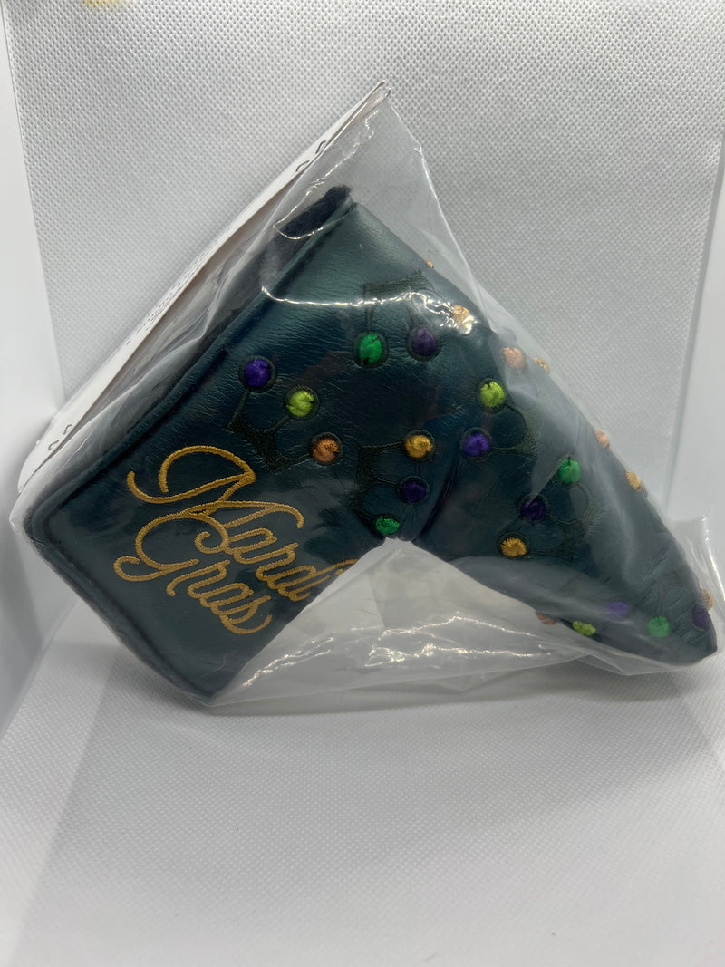 Scotty Cameron Green Mardi Gras Beads Golf Blade Putter Cover NIB