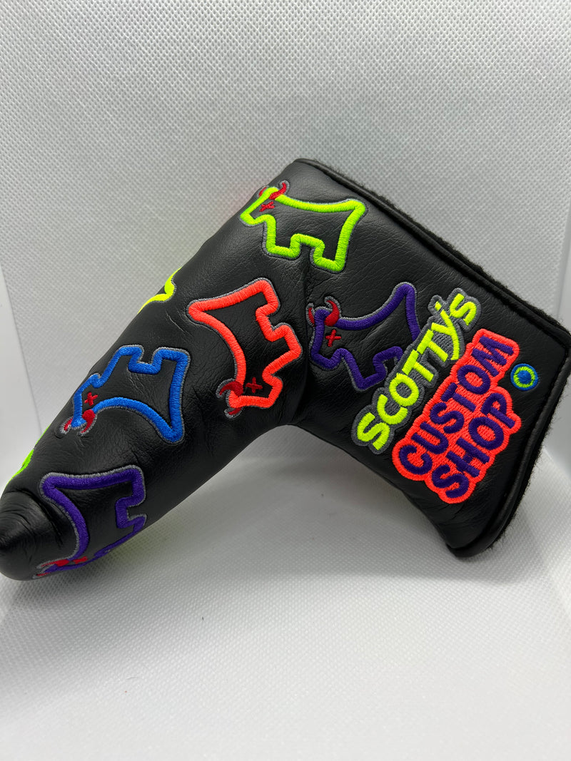 Scotty Cameron Dancing Neon Junkyard Dog Custom Shop Putter Cover