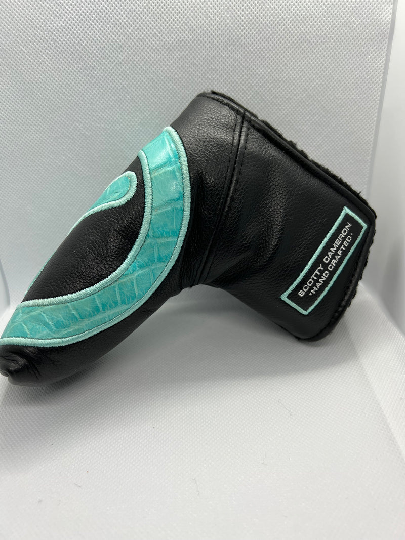 Scotty Cameron Black/Tiffany Gator Golf Headcover Putter Cover