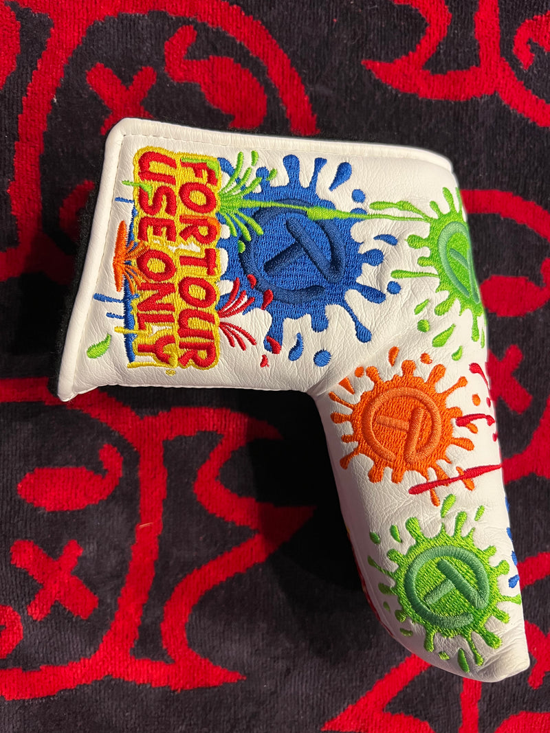 Scotty Cameron White Paint Splash Blade Putter Cover For Tour Use Only