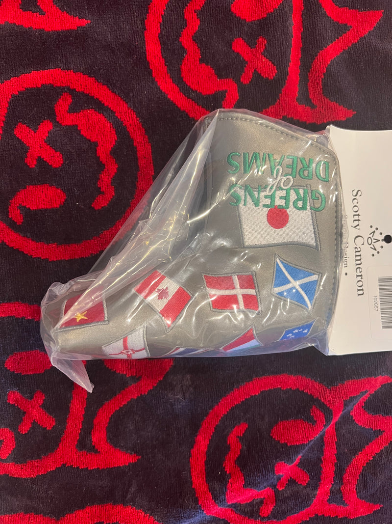 Scotty Cameron Masters Greens of Dreams Nation Flags Putter Cover NIB