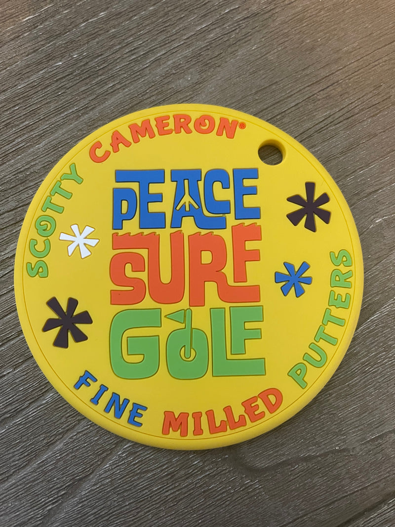 Scotty Cameron Yellow Peace Surfer Putting Disc