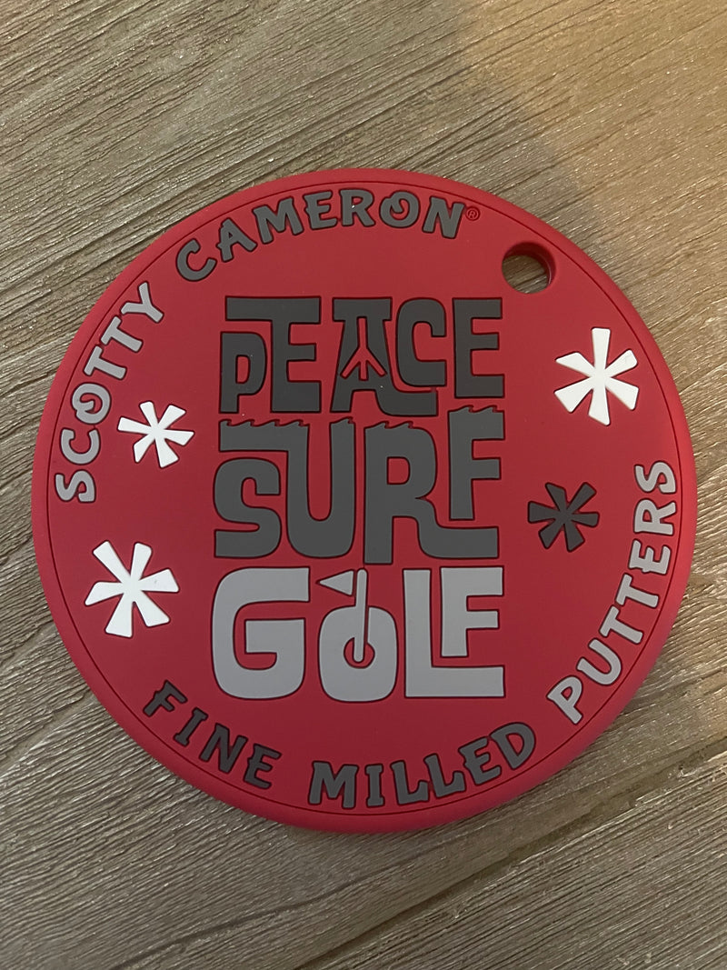 Scotty Cameron Red Peace Surfer Putting Disc