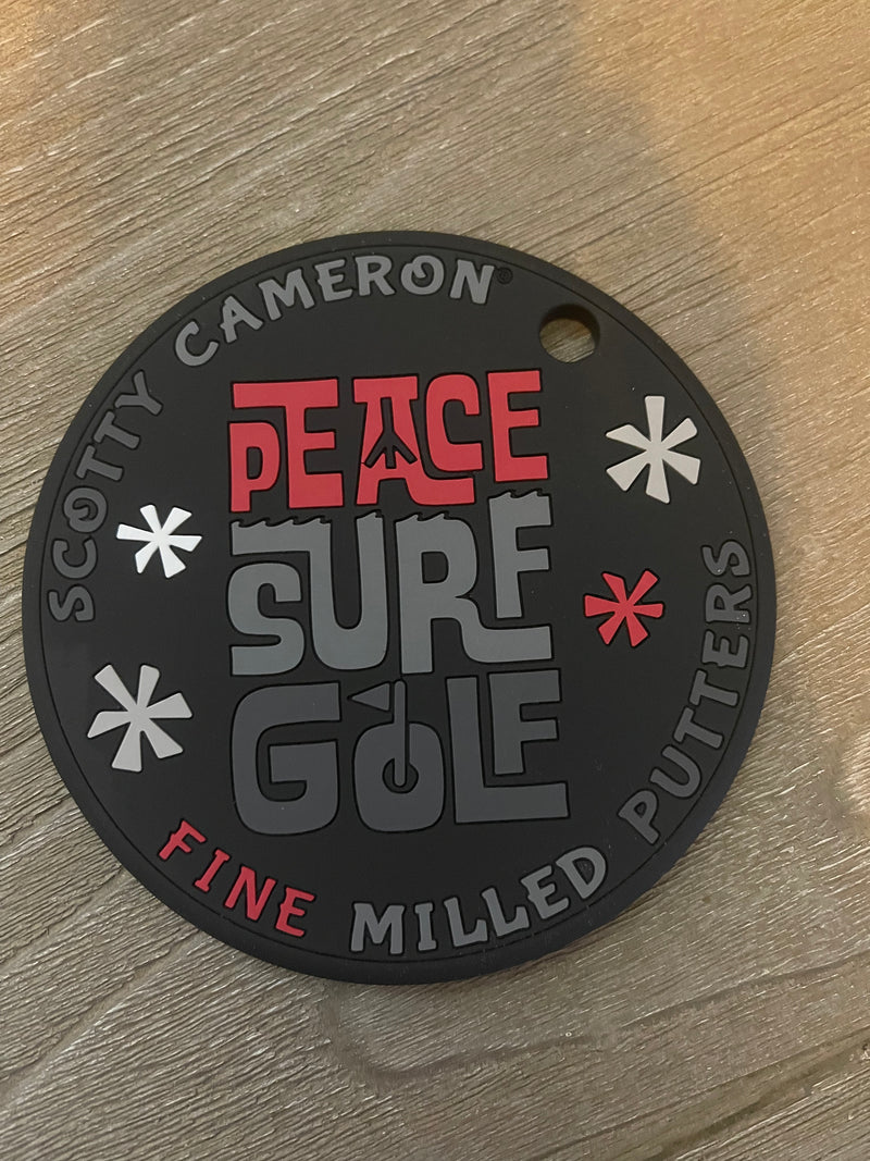 Scotty Cameron Black and Red Peace Surfer Putting Disc