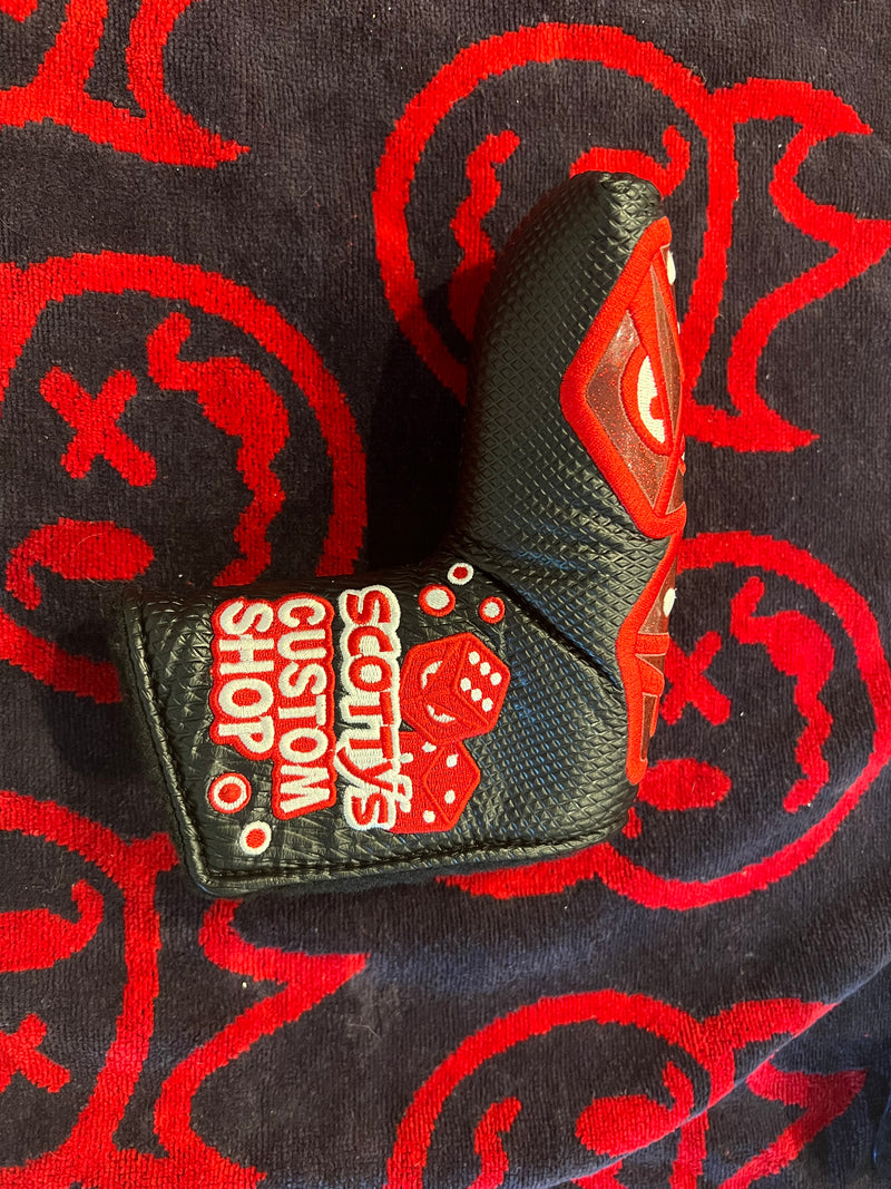 Scotty Cameron Red Hot Roller Dice Custom Shop Putter Cover Black/Red