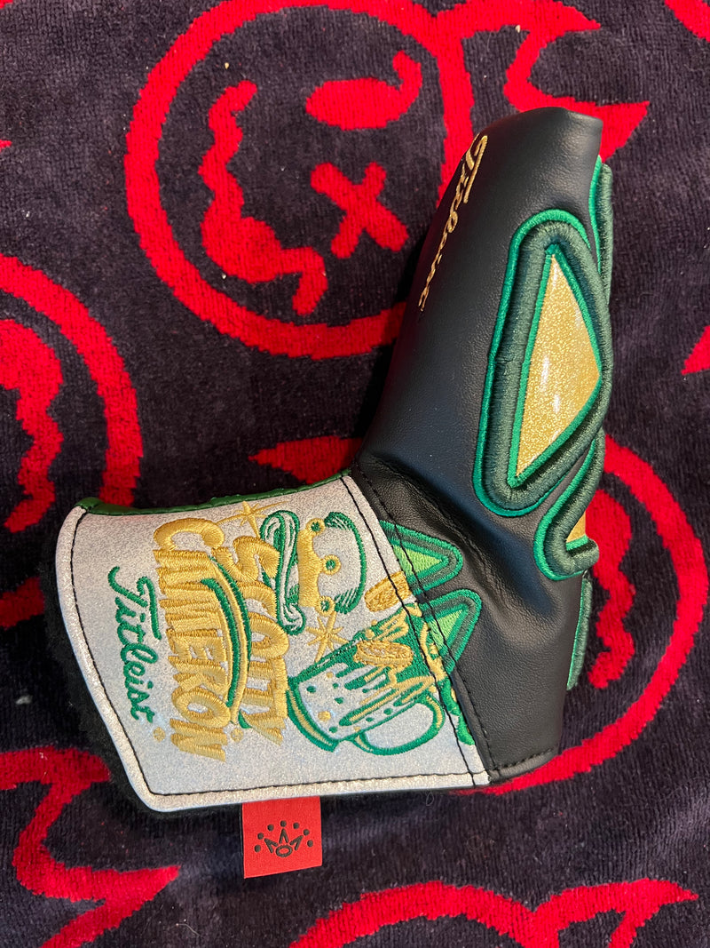 Scotty Cameron Titleist 4 Leaf Clover Irish 2017 Major Patchwork Putter Cover