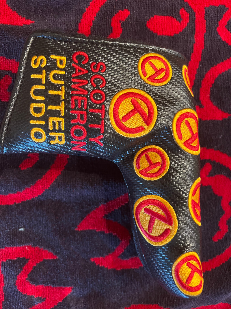 Scotty Cameron Black Red Yellow Circle T Stamped Putter Cover