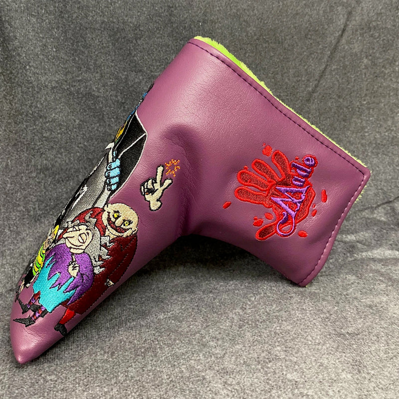 Patrick Gibbons Handmade Purple Addams Family Blade Putter Cover