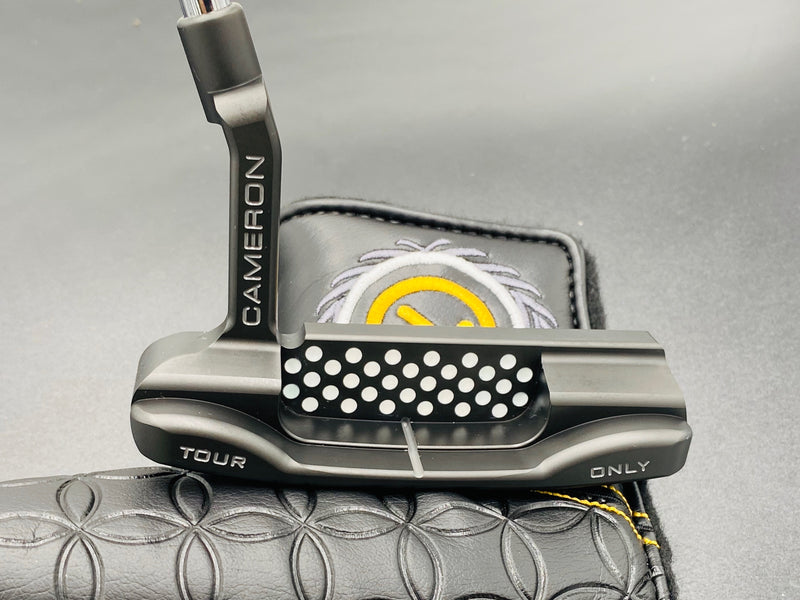 Scotty Cameron Teryllium Newport T22 Tour Use Only CT Black Putter 20g Weights Steel Shaft and White Lettering