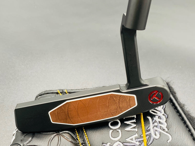 Scotty Cameron Teryllium Newport T22 Tour Use Only CT Black Putter 20g Weights Steel Shaft and White Lettering