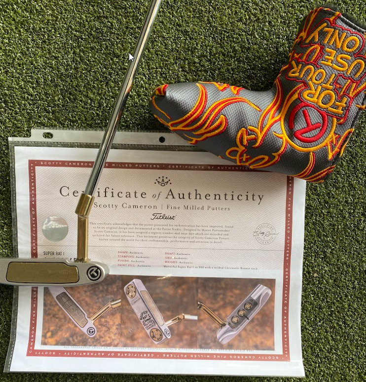 Scotty Cameron Super Rat I Chromatic Bronze SSS Welded Neck Circle T Tour Only