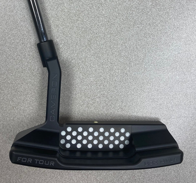 Scotty Cameron Teryllium Newport NP2 T22 Tour Use Only Black Putter Site Dot, 20g Weights, Steel Shaft, Black Lettering